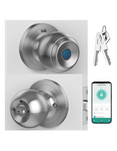 Perilla de Puerta Biométrica AST Acero Inoxidable Recargable