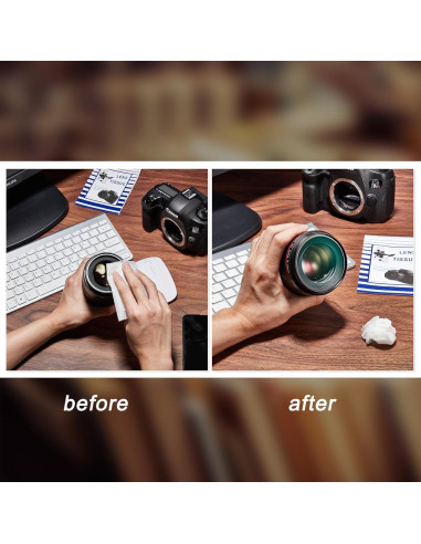 500 Hojas Papel Limpieza Lentes + 2 Paños Microfibra Outus