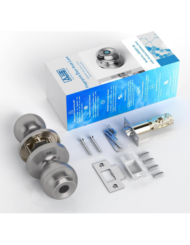 Perilla de Puerta Biométrica AST Acero Inoxidable Recargable