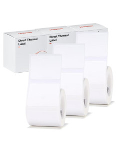 Etiquetas autoadhesivas blancas 40x30mm Haihaixiong - 3 rollos