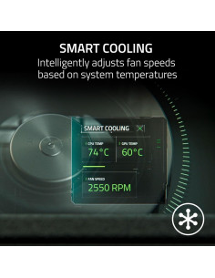 Base de Enfriamiento Razer para Laptop 14" a 18" - Control Inteligente 2