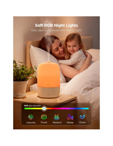 Humidificador Inteligente GoveeLife H7140 3L con Difusor y Luz Nocturna