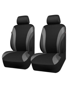Fundas de Asiento Delantero CAR PASS Sporty Negro y Gris