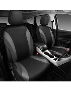 Fundas de Asiento Delantero CAR PASS Sporty Negro y Gris 2