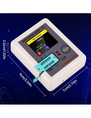 Probador de Transistores FORIOT LCR-TC1 Multifuncional