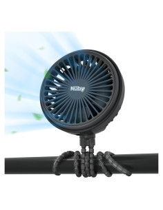 Ventilador de Cochecito Nuby Portátil 3 Velocidades Negro