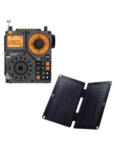 Radio de Onda Corta Raddy RF320 con Panel Solar 4W