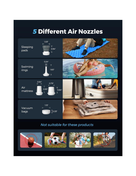 Bomba de Aire Portátil FLEXTAILGEAR 4.5 kPa Recargable