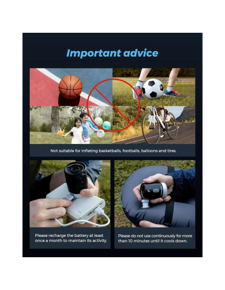 Bomba de Aire Portátil FLEXTAILGEAR 4.5 kPa Recargable