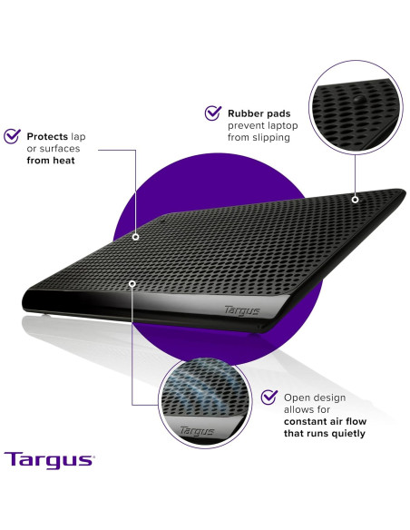 Targus Chill Mat Negro para Laptop 16" Doble Ventilador