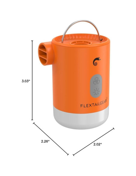 Bomba de Aire Portátil FLEXTAILGEAR 4.5 kPa Recargable