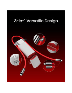 Banco de Energía 3 en 1 Sharge 10000mAh Carga Rápida PD 40W 2