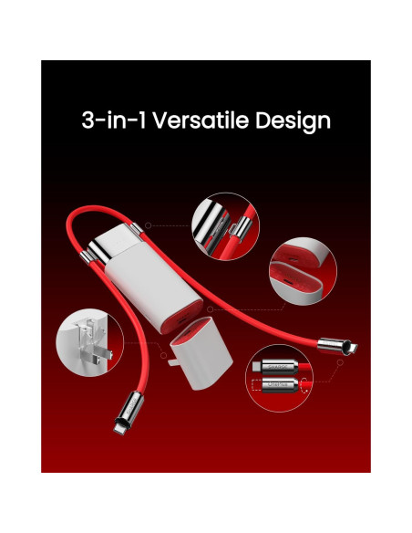 Banco de Energía 3 en 1 Sharge 10000mAh Carga Rápida PD 40W