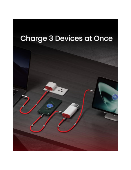 Banco de Energía 3 en 1 Sharge 10000mAh Carga Rápida PD 40W