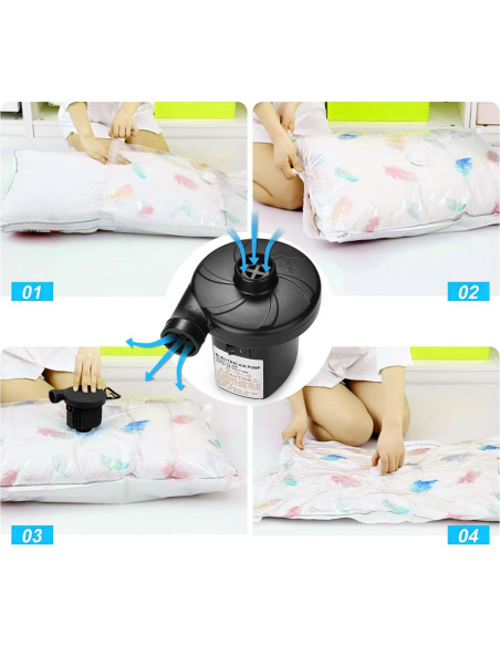 Bomba de Aire EIHUP Eléctrica Inflable 0.4kg 3 Boquillas