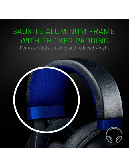 Auriculares Razer Kraken Gaming 50mm Negro/Azul - PC, Consolas