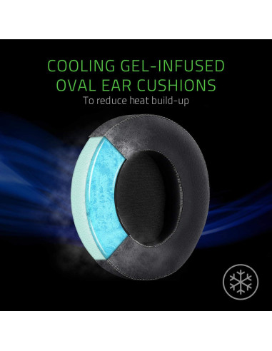 Auriculares Razer Kraken Gaming 50mm Negro/Azul - PC, Consolas