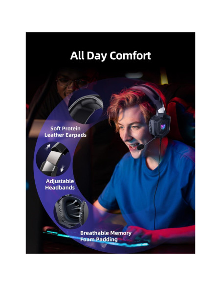 Auriculares Gaming Nanddi K8 con Micrófono y RGB 7.1