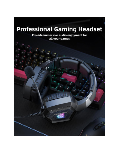 Auriculares Gaming Nanddi K8 con Micrófono y RGB 7.1