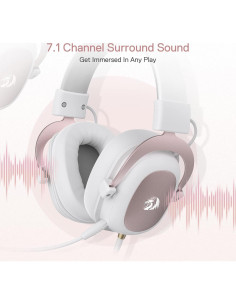 Auriculares Gaming Redragon H510 Zeus Blanco 7.1 Sonido 2