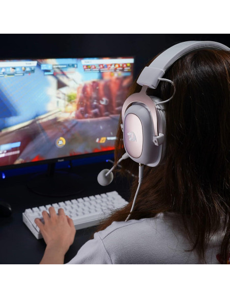 Auriculares Gaming Redragon H510 Zeus Blanco 7.1 Sonido