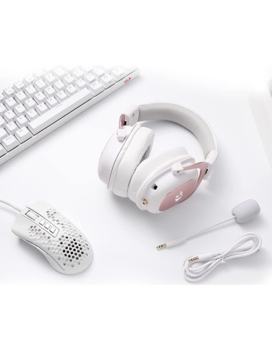 Auriculares Gaming Redragon H510 Zeus Blanco 7.1 Sonido