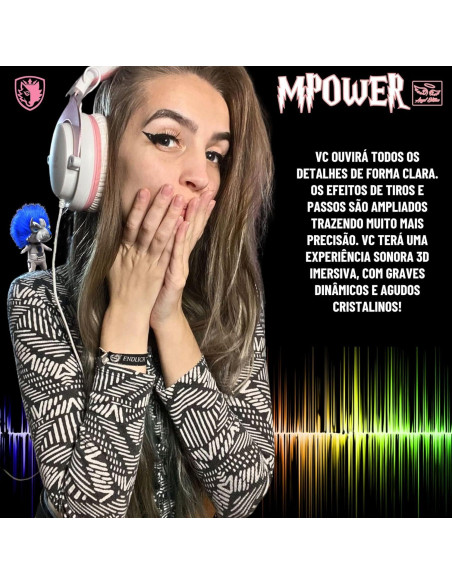 Auriculares SADES MPOWER Estéreo para Juegos PS4 PC Móvil