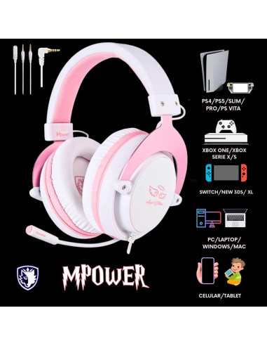 Auriculares SADES MPOWER Estéreo para Juegos PS4 PC Móvil