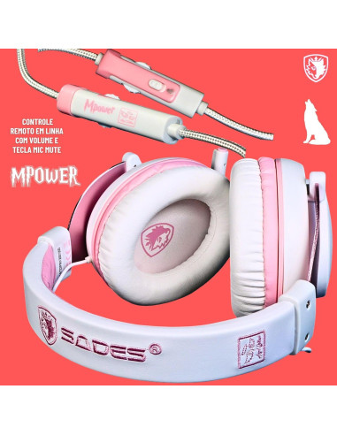 Auriculares SADES MPOWER Estéreo para Juegos PS4 PC Móvil