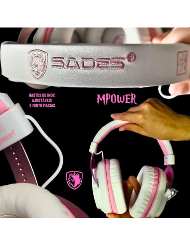 Auriculares SADES MPOWER Estéreo para Juegos PS4 PC Móvil