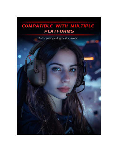 Auriculares Gaming KAPEYDESI CM7007 con Micrófono 50mm