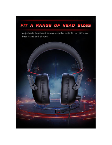 Auriculares Gaming KAPEYDESI CM7007 con Micrófono 50mm