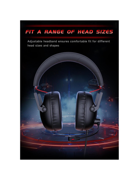 Auriculares Gaming KAPEYDESI CM7007 con Micrófono 50mm