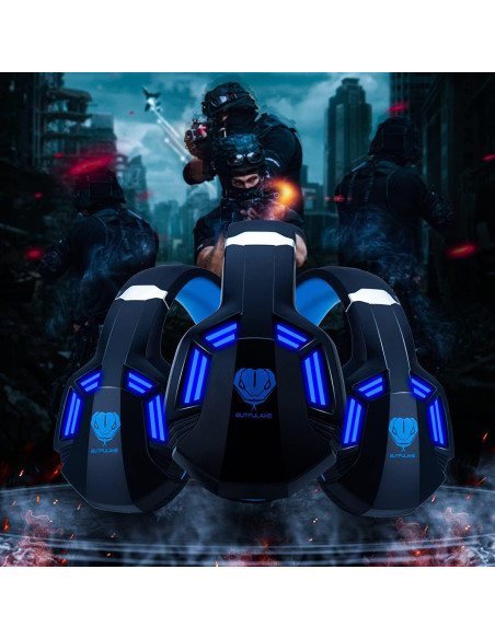 Auriculares Gaming GH-4 HaiDiKaiSi con Micrófono y LED