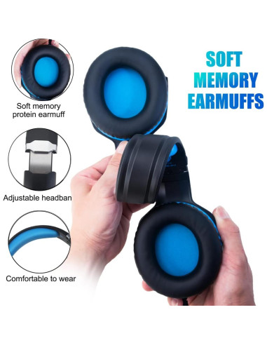 Auriculares Gaming GH-4 HaiDiKaiSi con Micrófono y LED