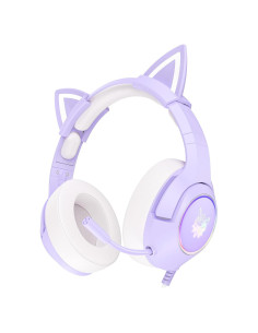 Auriculares Gaming PHNIXGAM K9 07 con Cable 3.5mm RGB Morado