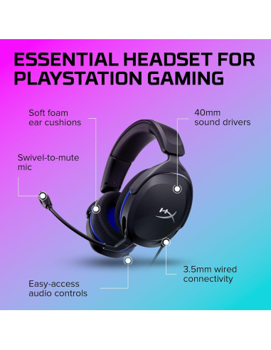 Auriculares Gaming HyperX Cloud Stinger 2 Core PS - Negro