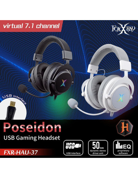 Auriculares Gaming USB FOXXRAY HAU-37 7.1 Sonido RGB