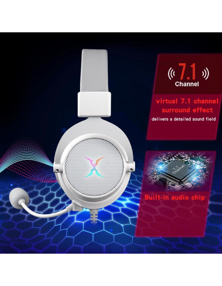 Auriculares Gaming USB FOXXRAY HAU-37 7.1 Sonido RGB