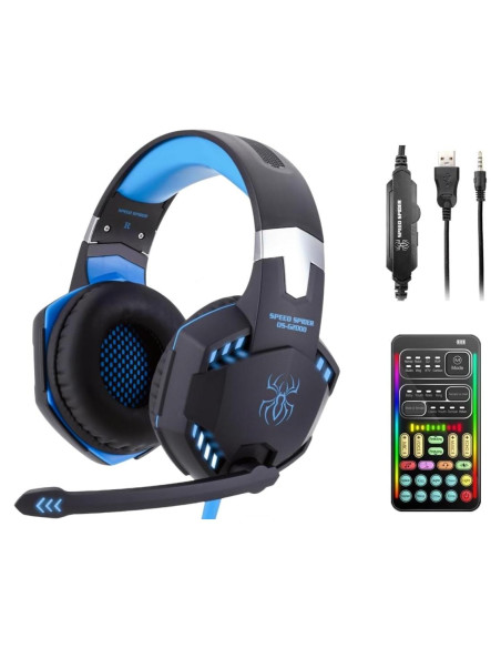 Auriculares Gaming Sktome con Cambiador de Voz y Micrófono