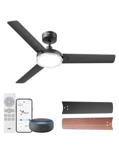 Ventilador de Techo Inteligente Dreo DR-HCF004S 52" Negro LED