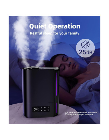 Humidificador BREEZOME 6L Ultrasónico Difusor Aceites Esenciales