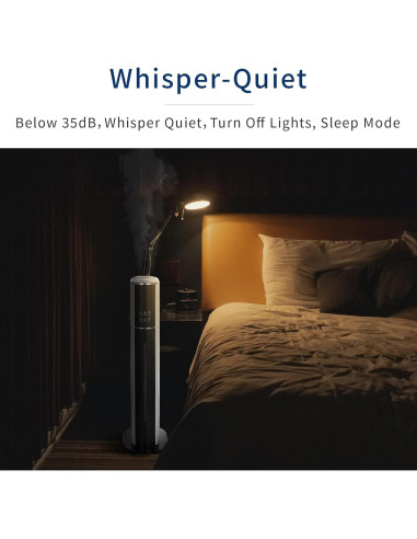 Humidificador ultrasónico H1A 9L con control remoto y temporizador