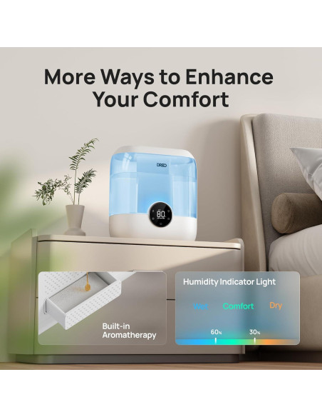 Humidificador Dreo HM524 6L Ultrasónico Azul para Habitaciones