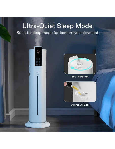 Humidificador VIVOSUN 9L Vapor Frío y Caliente 2 en 1