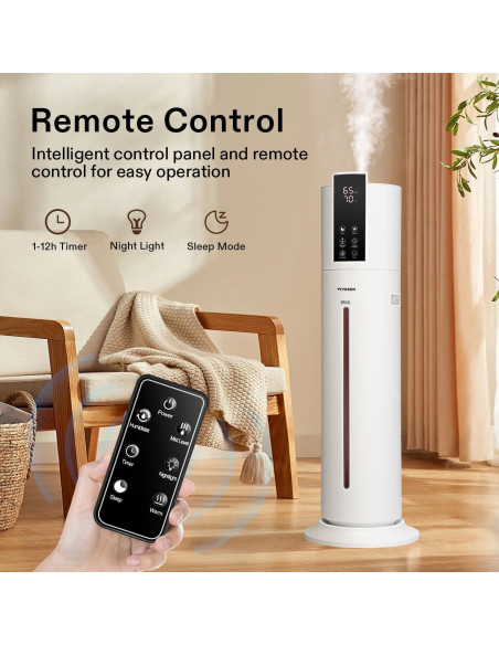 Humidificador VIVOSUN 9L Vapor Frío y Caliente 2 en 1