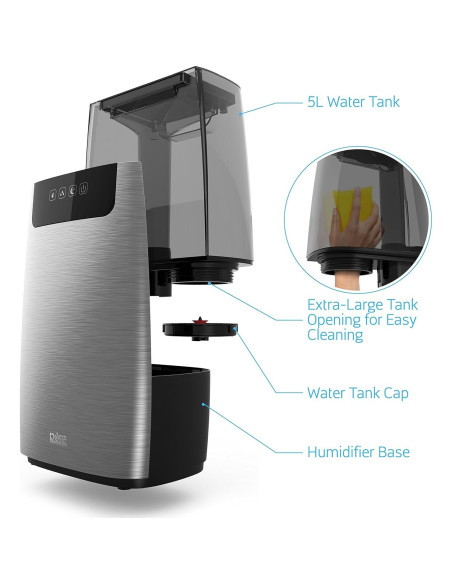 Humidificador de Niebla Fría Pure Enrichment 5L Control Táctil