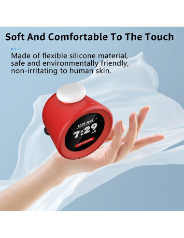 Funda Protectora Silicona NOUKAJU para Nintendo Alarmo Rojo