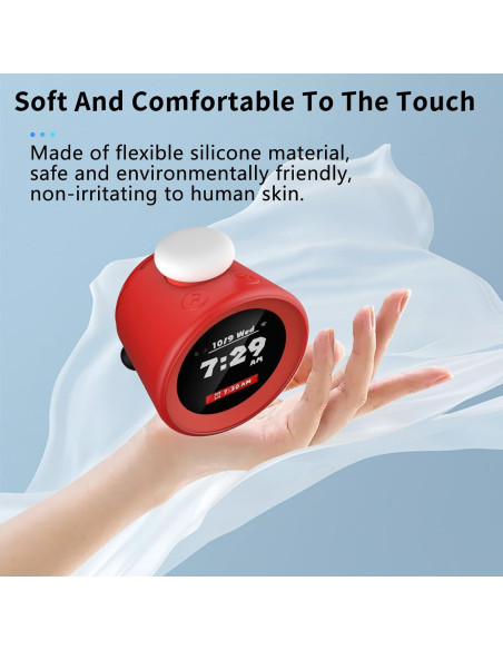 Funda Protectora Silicona NOUKAJU para Nintendo Alarmo Rojo