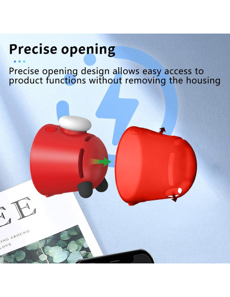 Funda Protectora Silicona NOUKAJU para Nintendo Alarmo Rojo